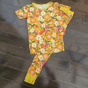 Little Sleepies Sunny Garden Short Sleeve Pajamas 5/6